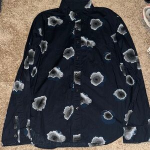 Club Monaco Dark Floral Shirt Jacket